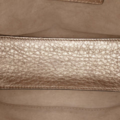 Dior Small Metallic Grained Calfskin Cannage Supple Lady Dior