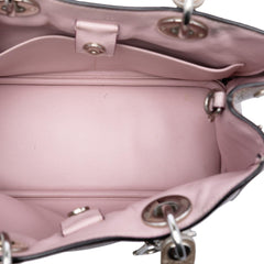 Dior Small Metallic Leather Diorissimo Satchel