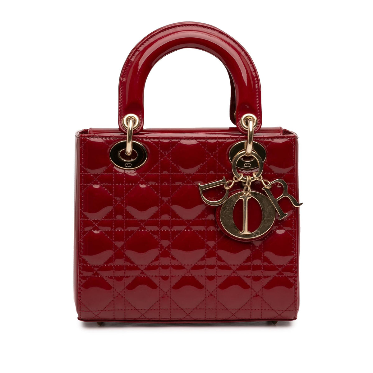 Dior Small Patent Cannage Lady Dior