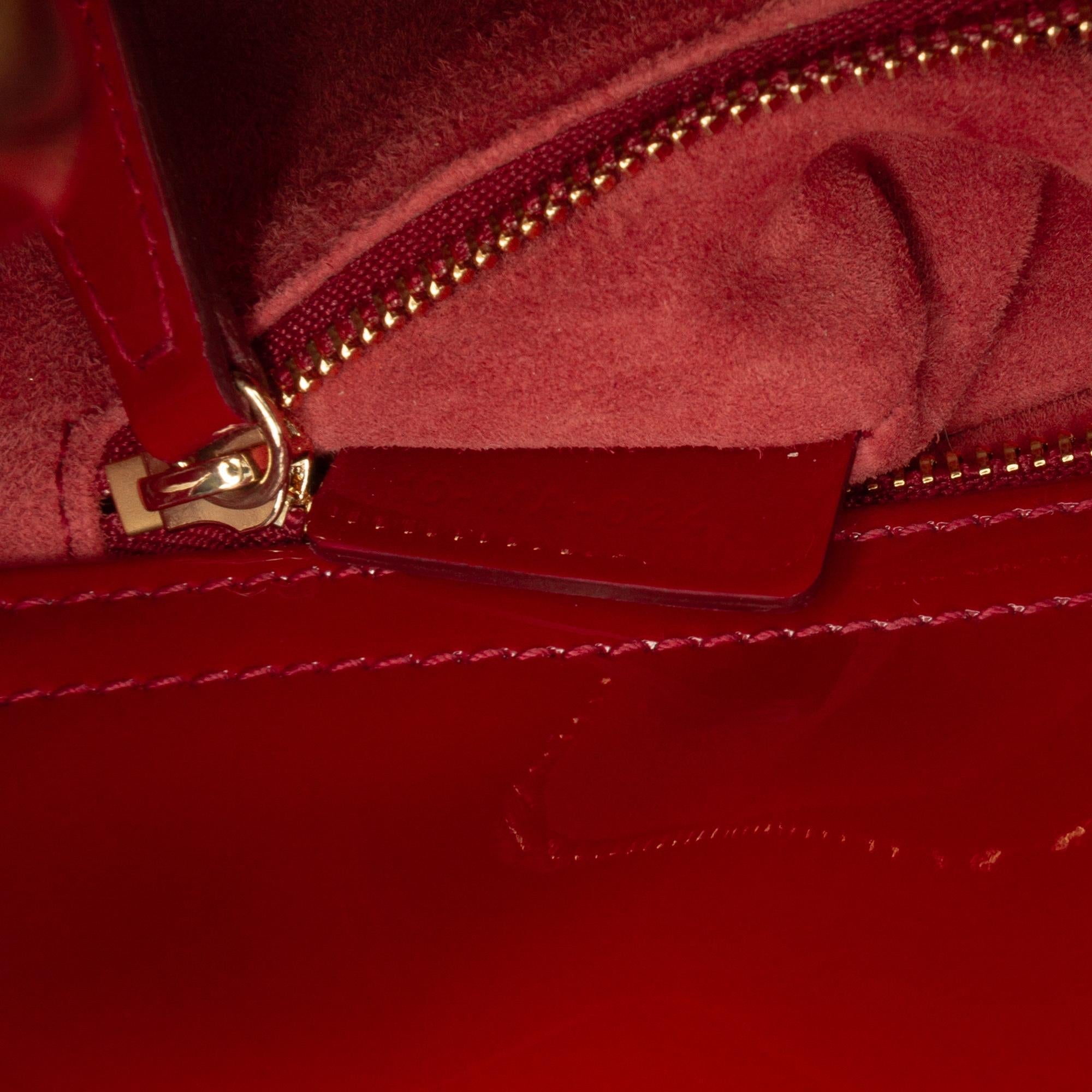 Dior Small Patent Cannage Lady Dior
