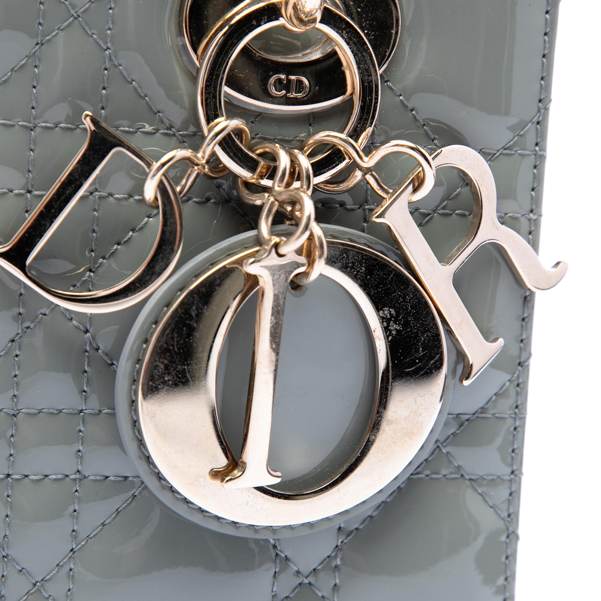 Dior Small Patent Cannage Lady Dior