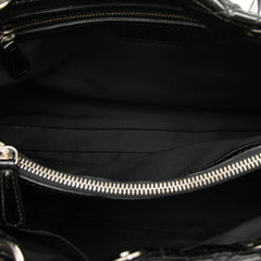 Dior Small Patent Cannage Soft Zipped Shopping Tote