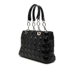 Dior Small Patent Cannage Soft Zipped Shopping Tote