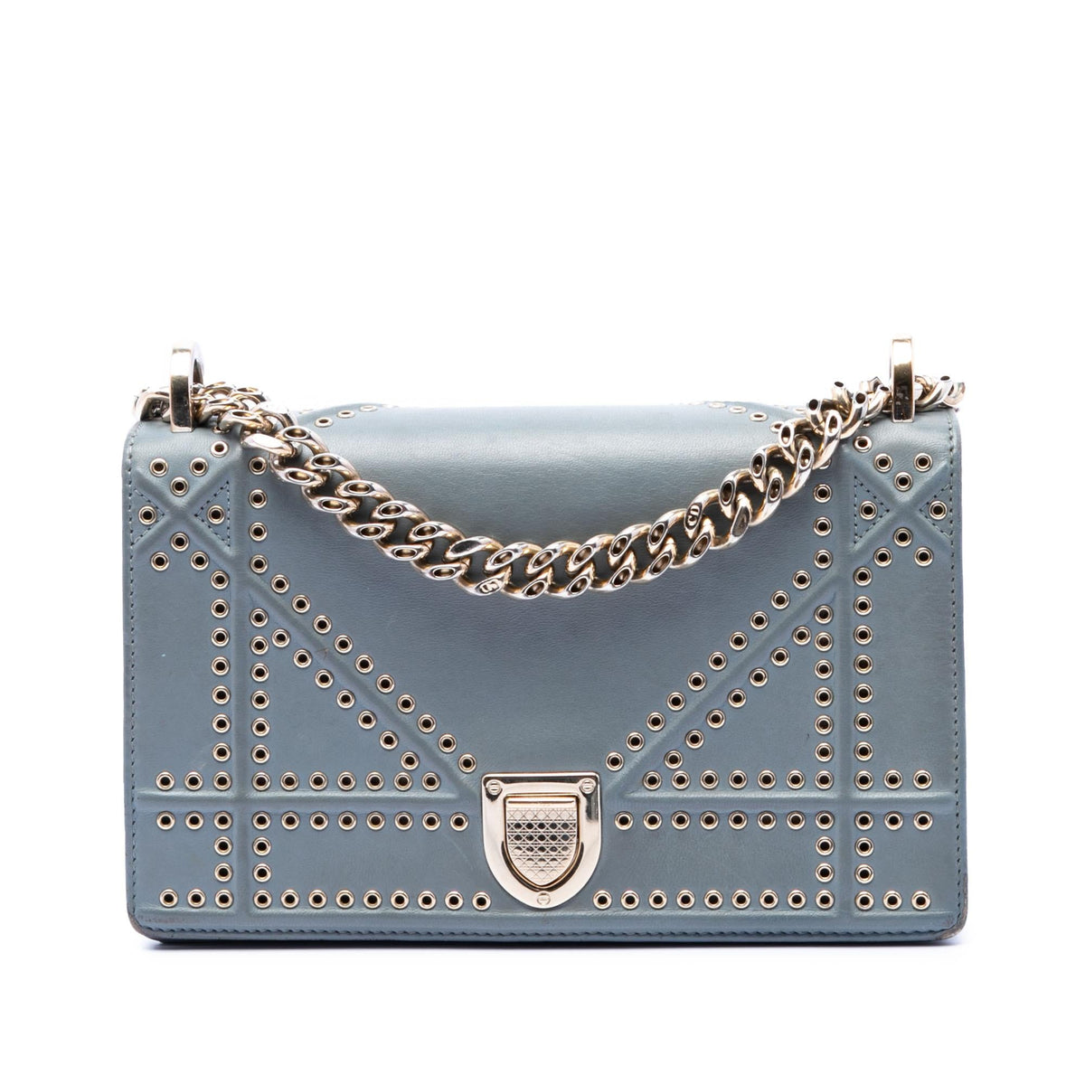 Dior Small Studded Calfskin Diorama Crossbody