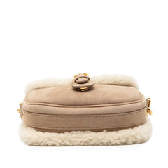 Dior Small Suede Shearling Bobby Crossbody