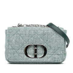 Dior Small Tweed Macrocannage Caro Bag
