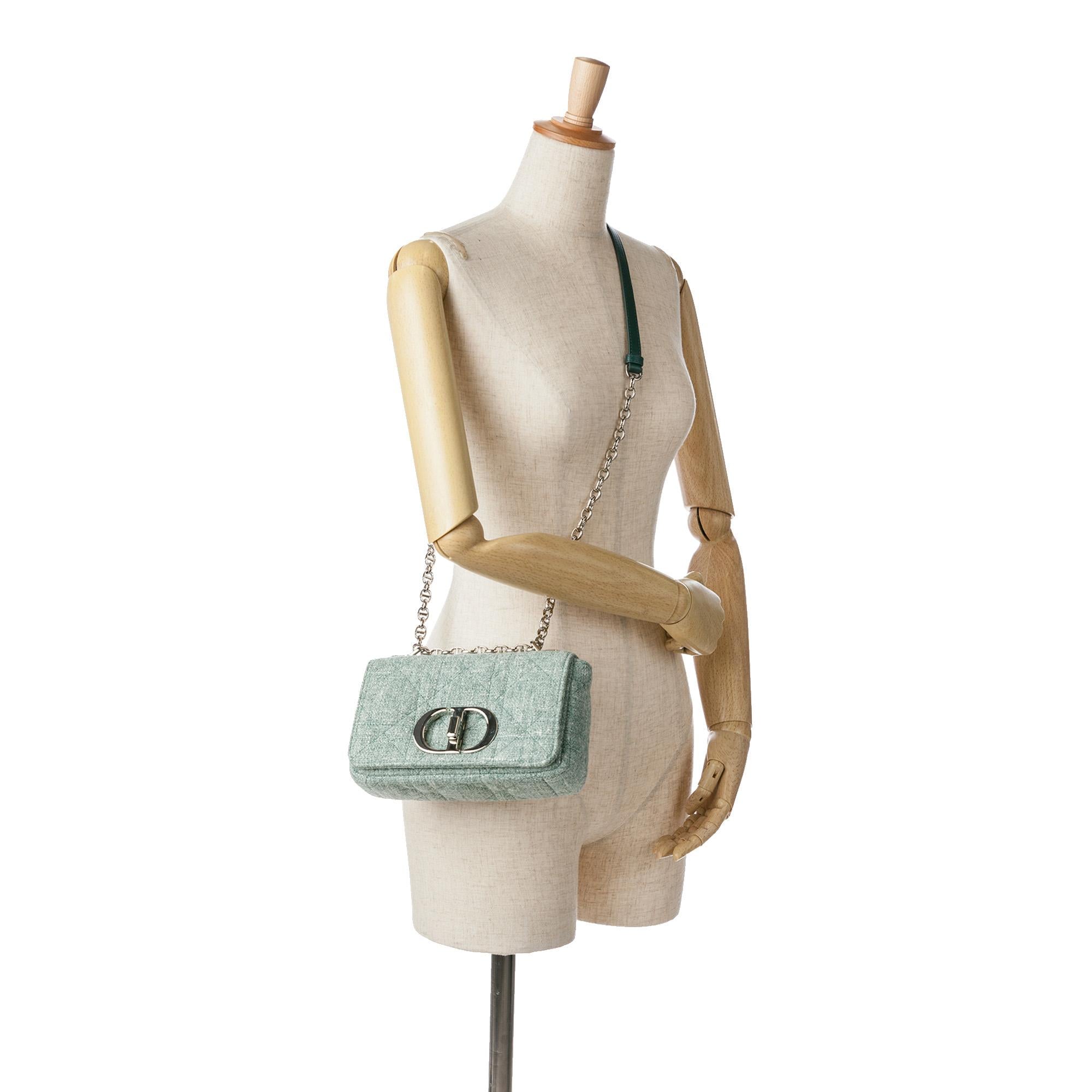 Dior Small Tweed Macrocannage Caro Bag