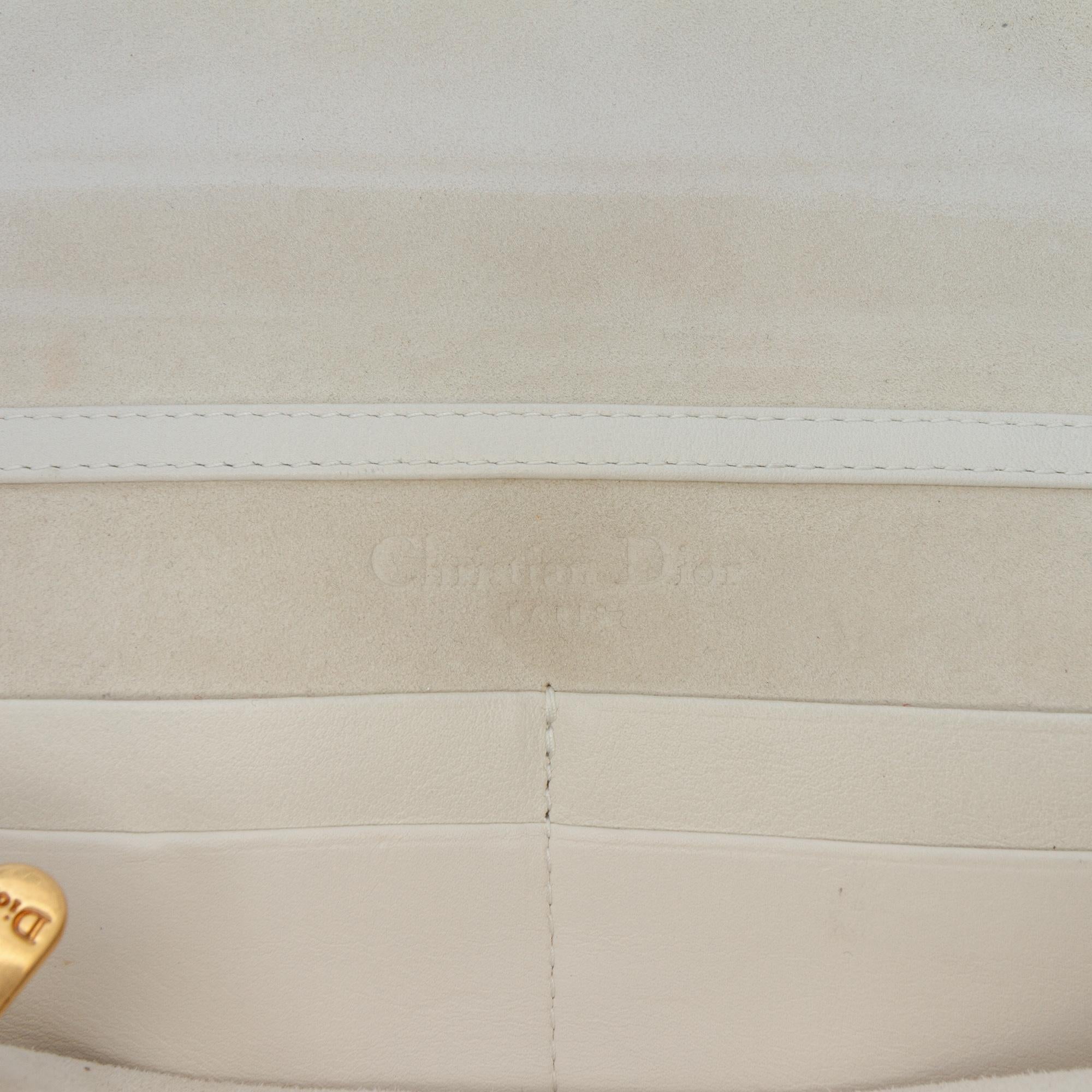 Dior Studded Calfskin Cannage Lady Dior Wallet on Chain
