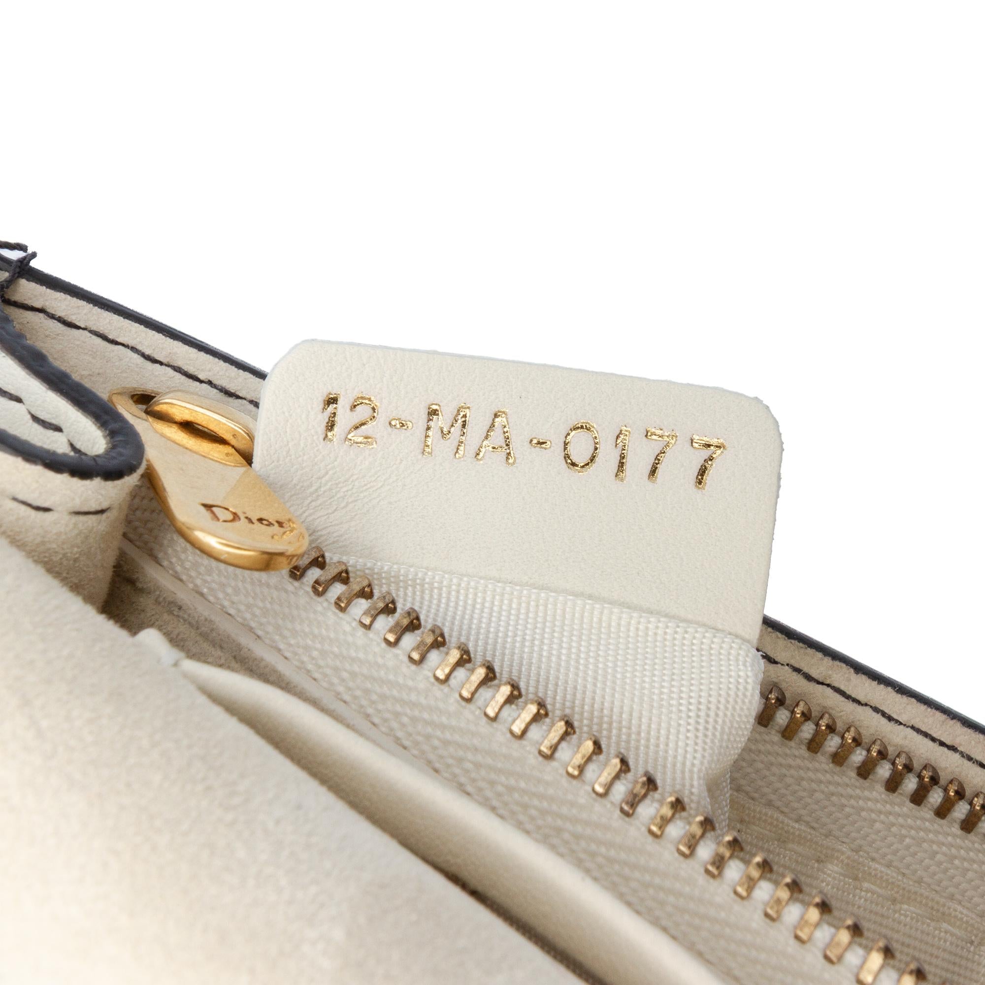Dior Studded Calfskin Cannage Lady Dior Wallet on Chain