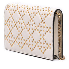 Dior Studded Calfskin Cannage Lady Dior Wallet on Chain