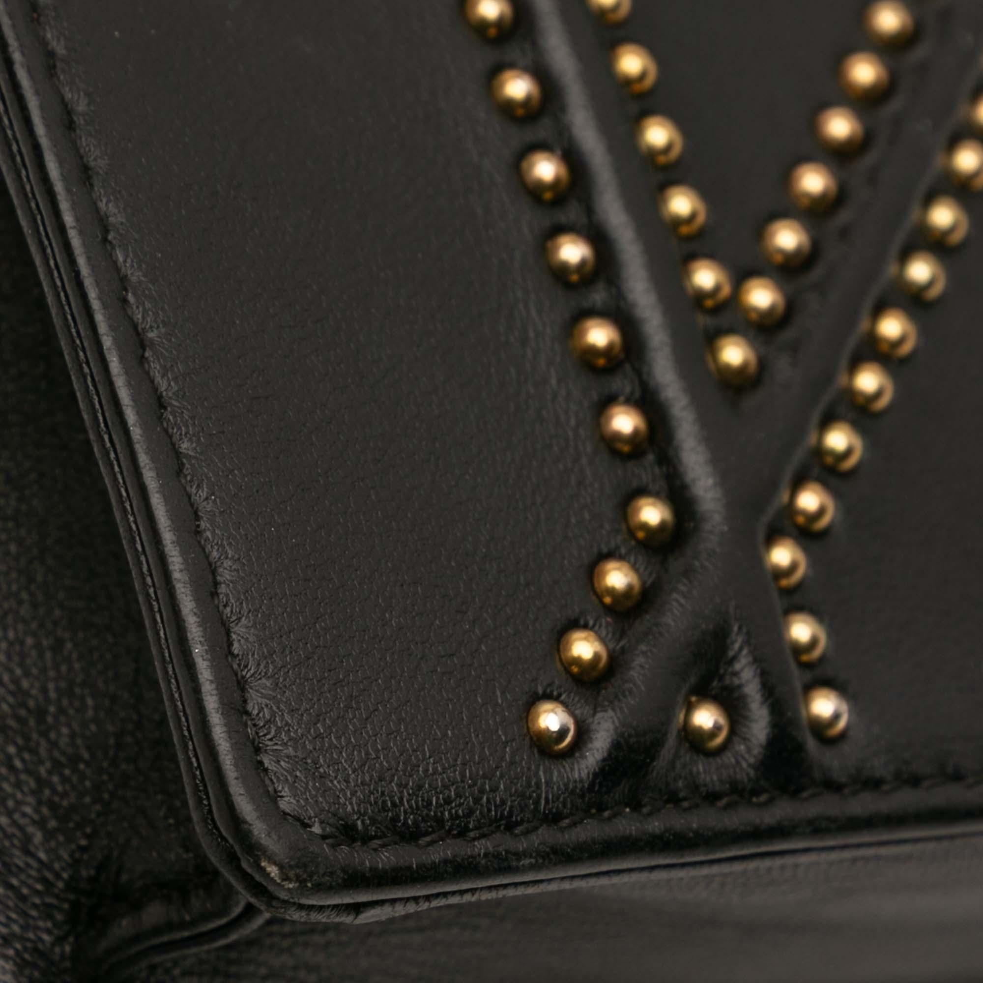 Dior Studded Calfskin Diorama Wallet on Chain