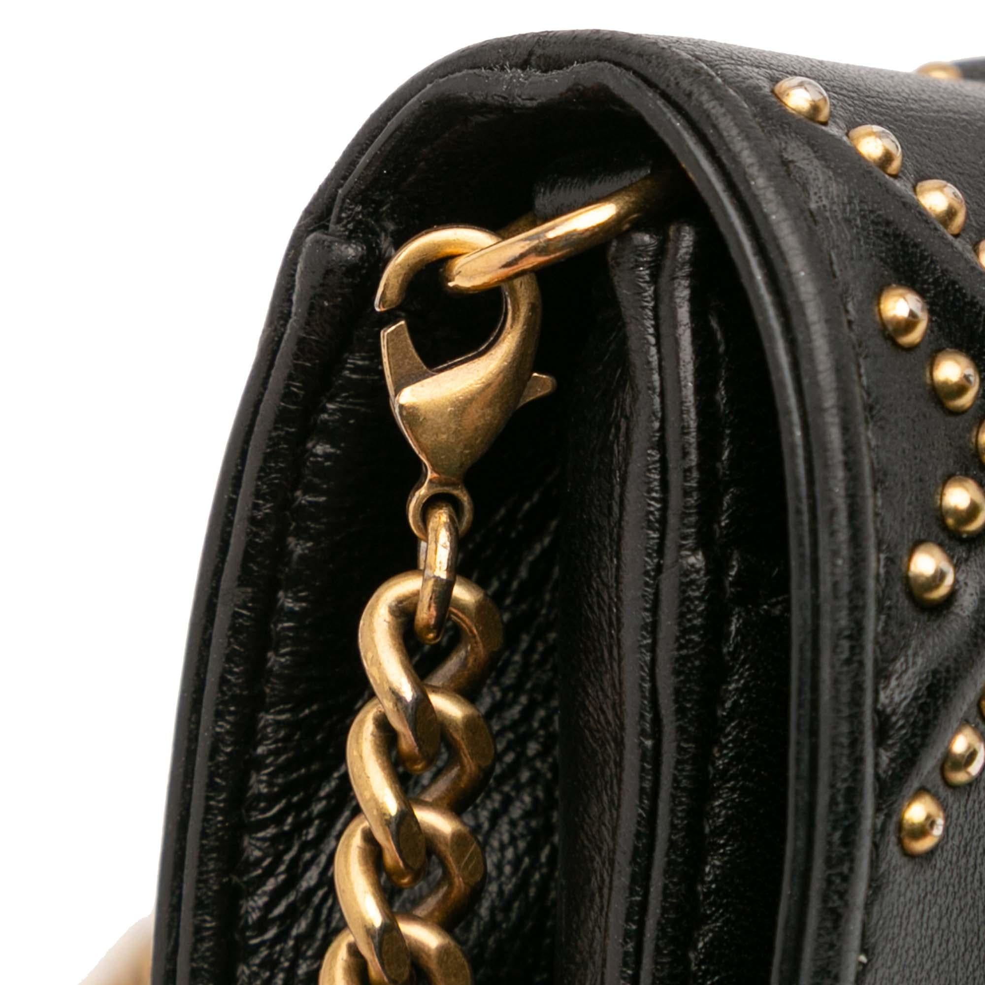 Dior Studded Calfskin Diorama Wallet on Chain