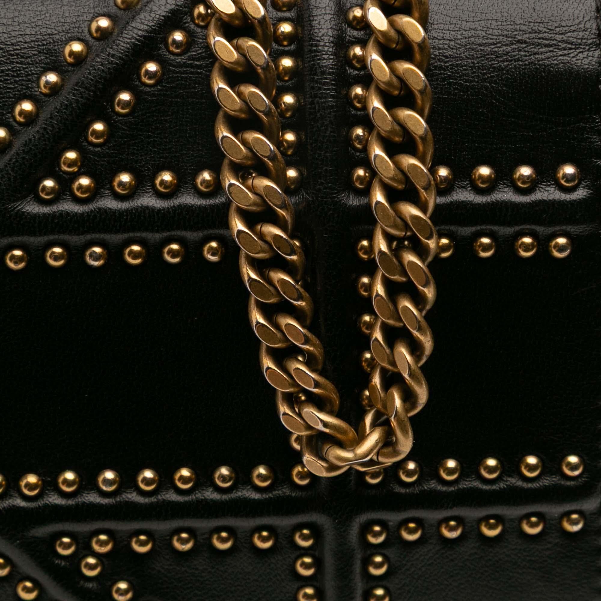 Dior Studded Calfskin Diorama Wallet on Chain