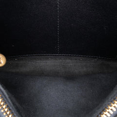 Dior Studded Denim Diorama Wallet on Chain
