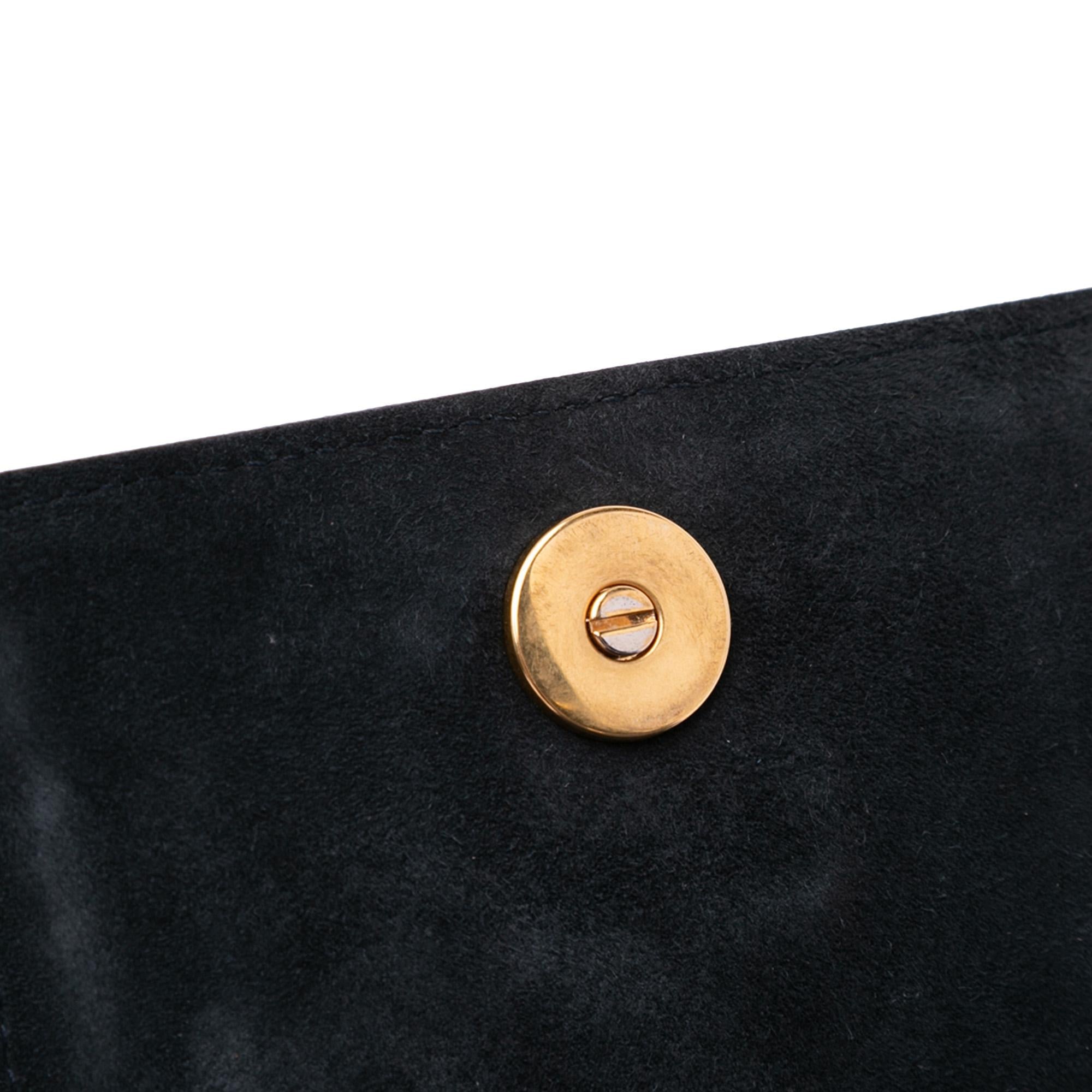 Dior Studded Denim Vertical Diorama Crossbody