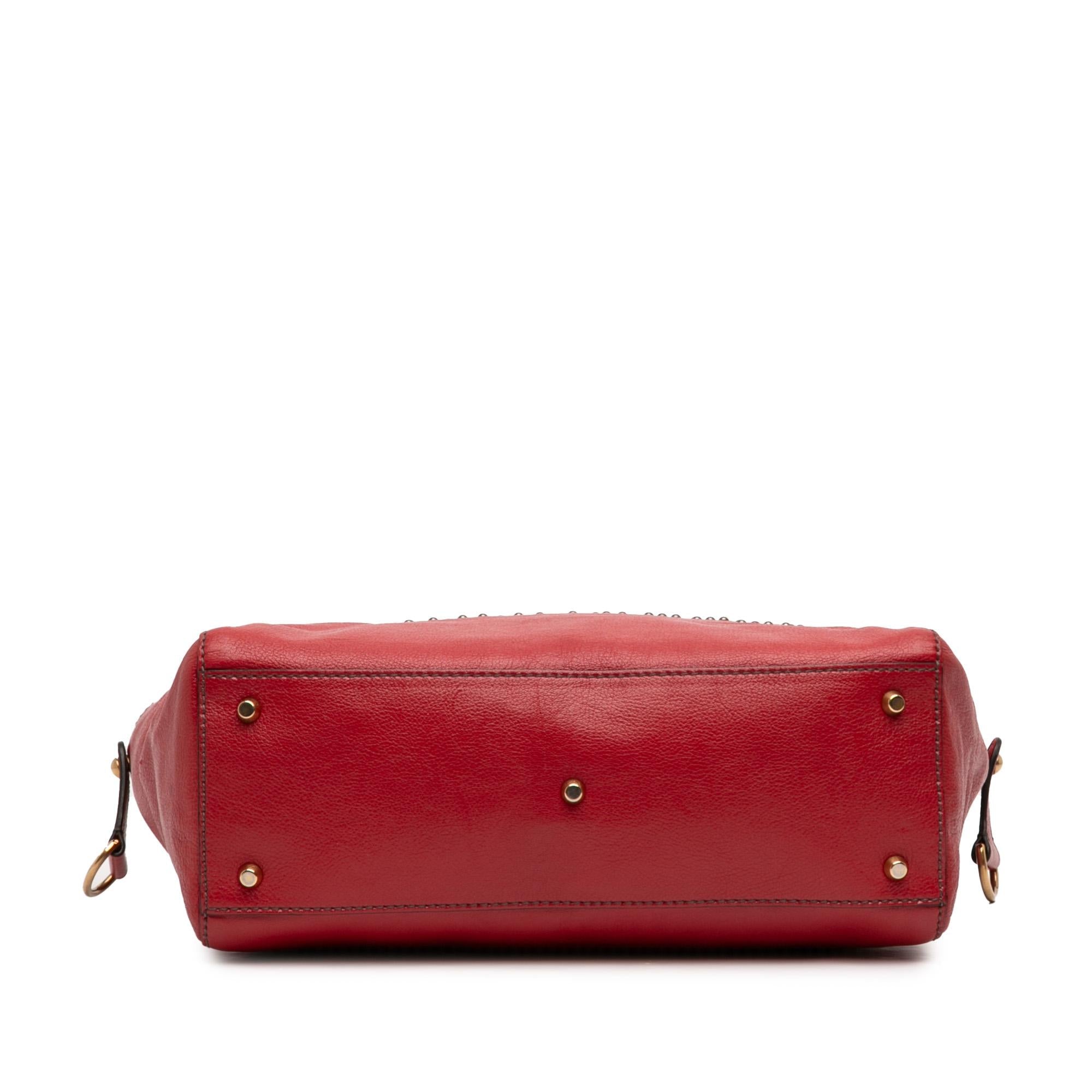 Dior Studded Goatskin Diorangeles Convertible Tote