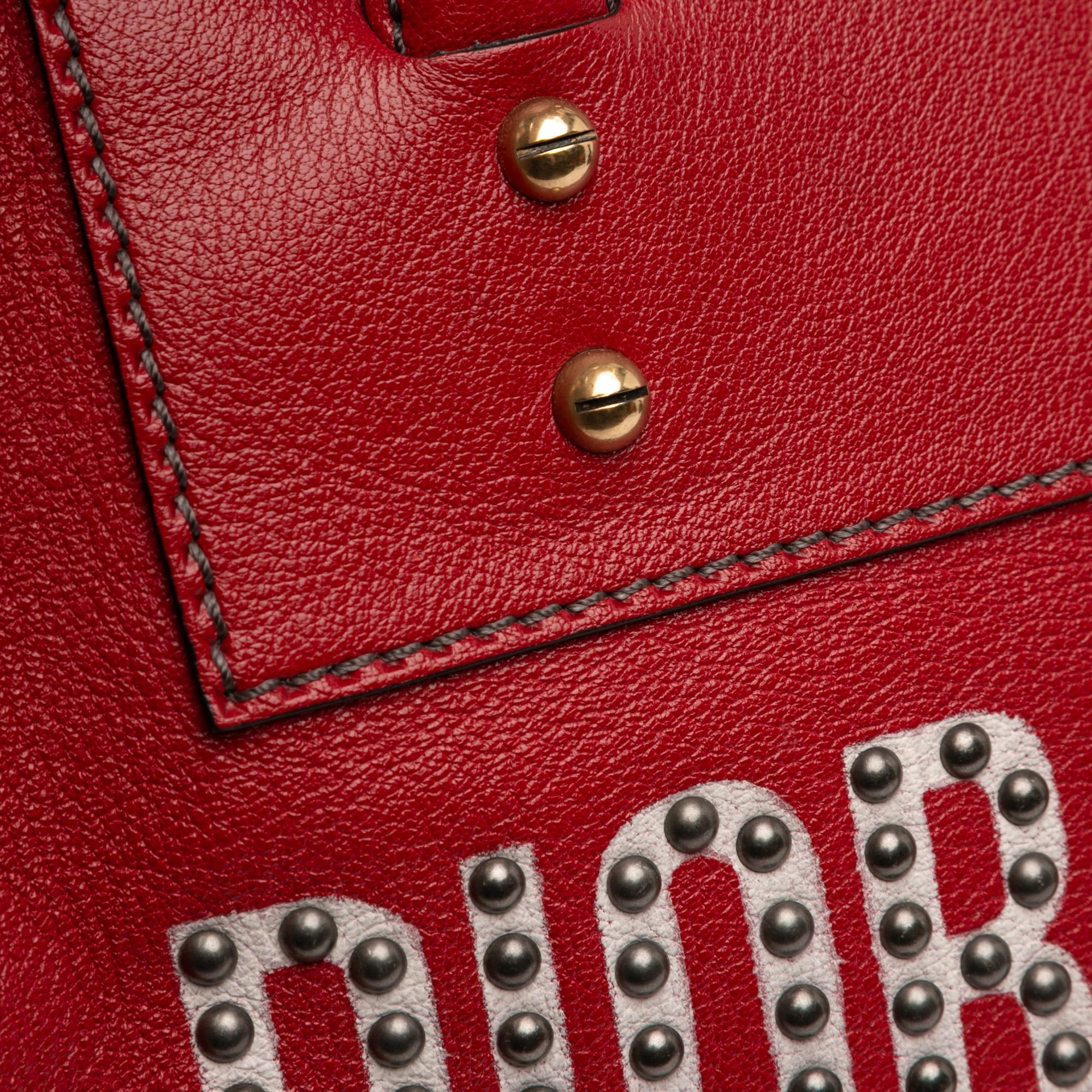 Dior Studded Goatskin Diorangeles Convertible Tote