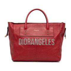 Dior Studded Goatskin Diorangeles Convertible Tote
