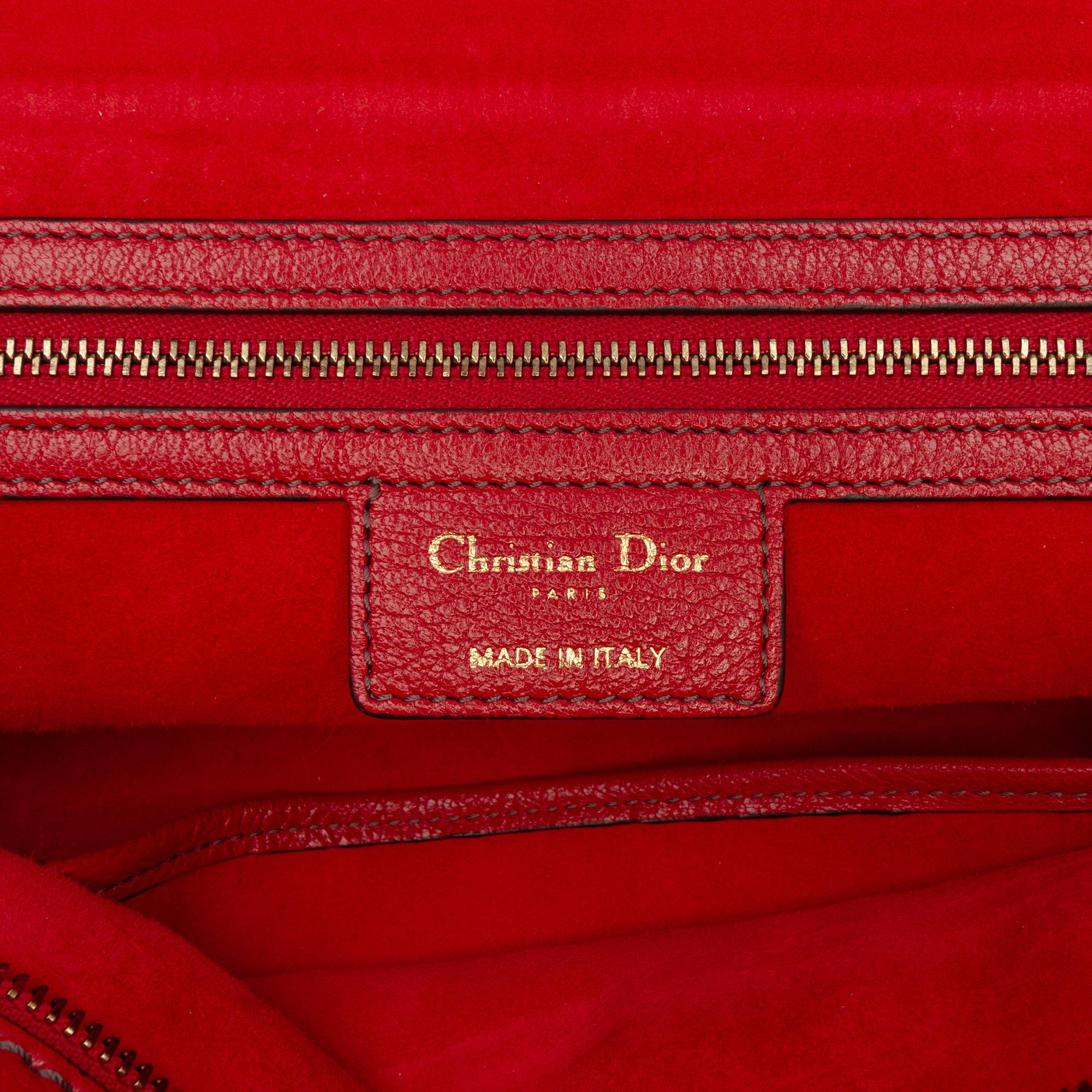 Dior Studded Goatskin Diorangeles Convertible Tote