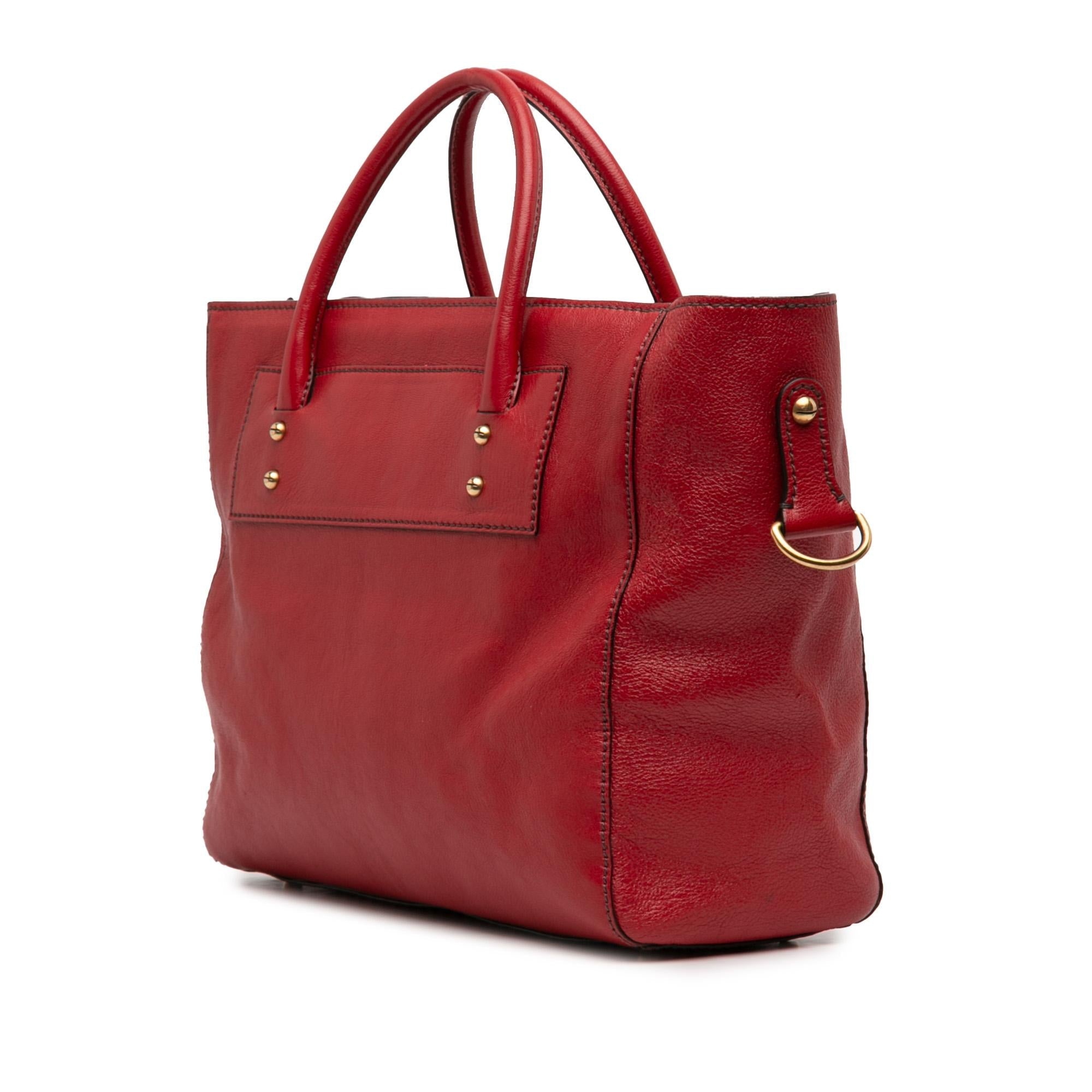 Dior Studded Goatskin Diorangeles Convertible Tote