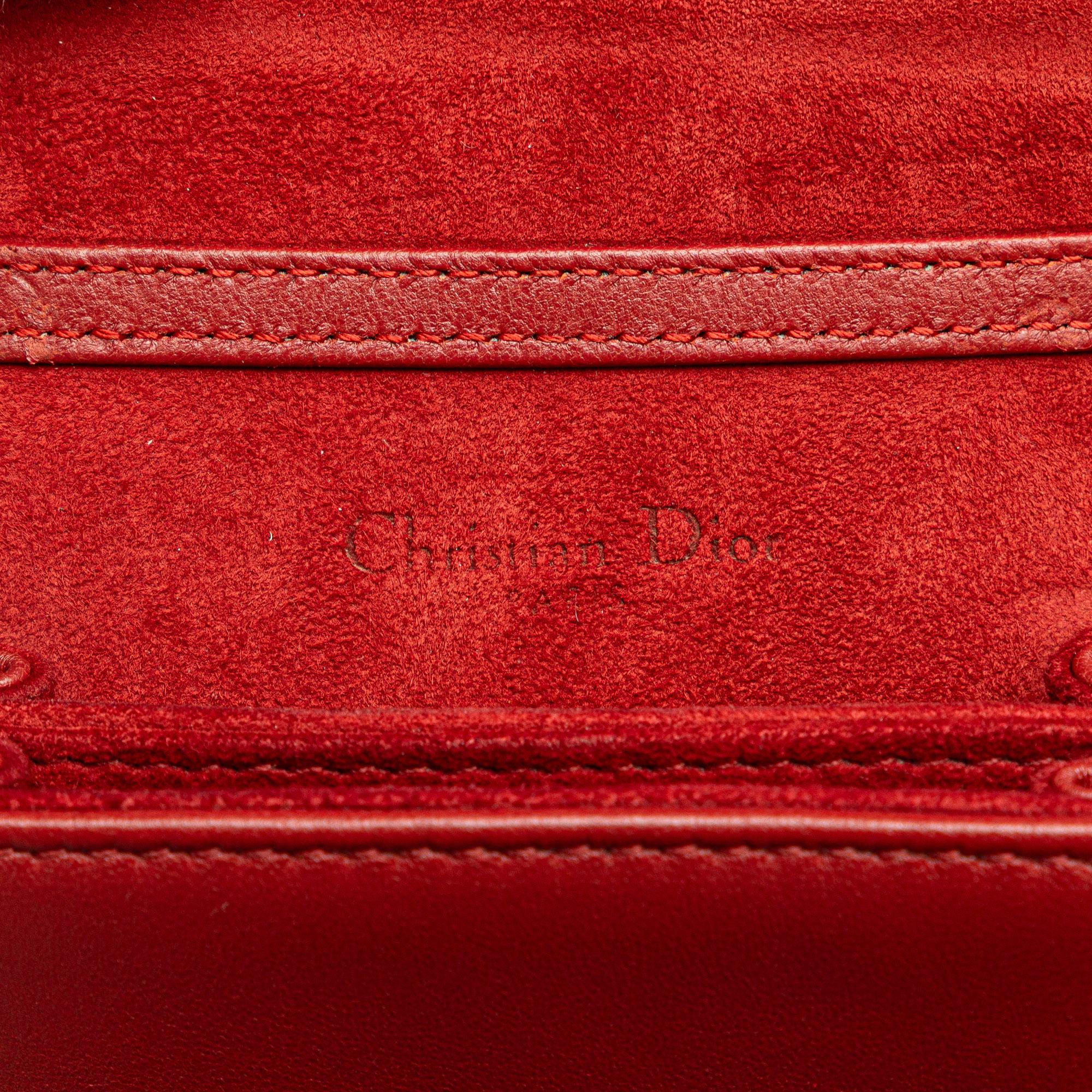 Dior Studded Lambskin Vertical Diorama Crossbody