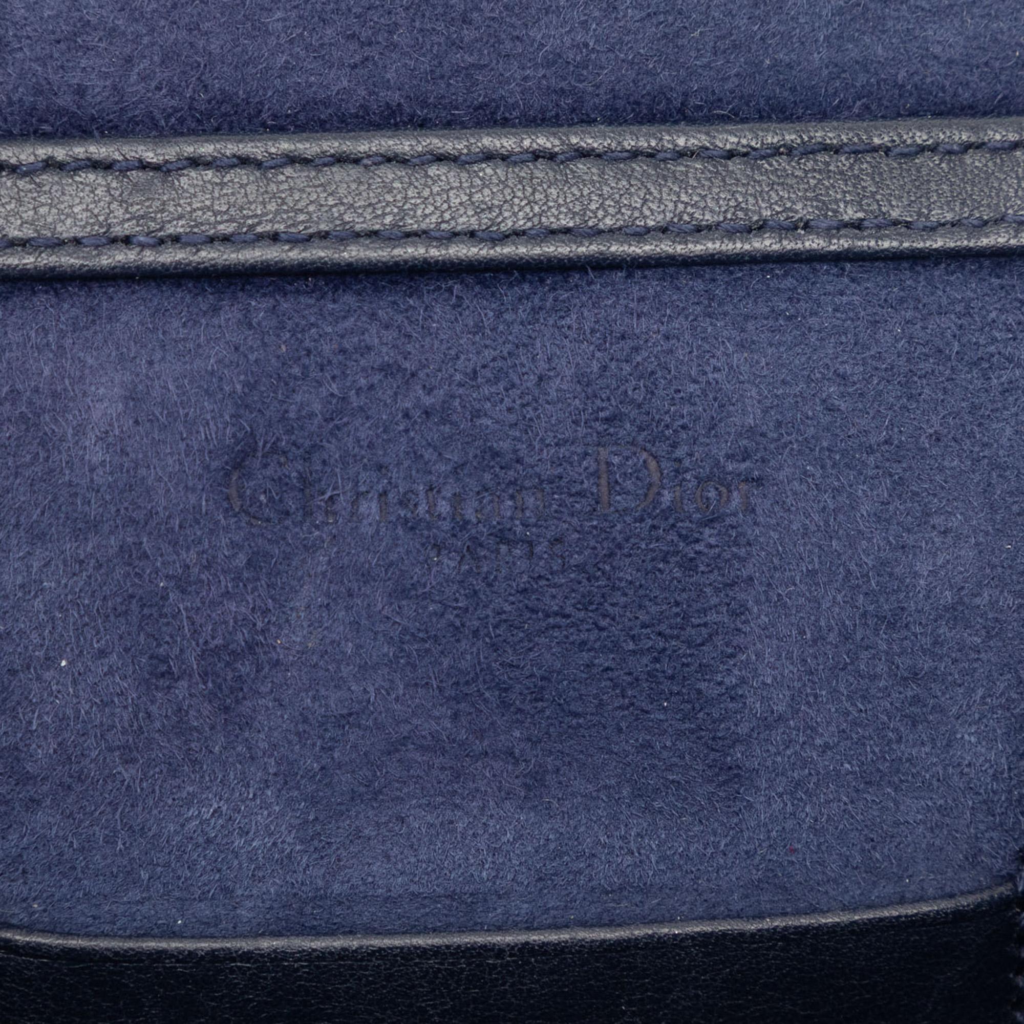 Dior Studded Lambskin Vertical Diorama Crossbody