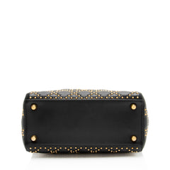 Dior Supple Lambskin Studded Lady Dior Medium Tote