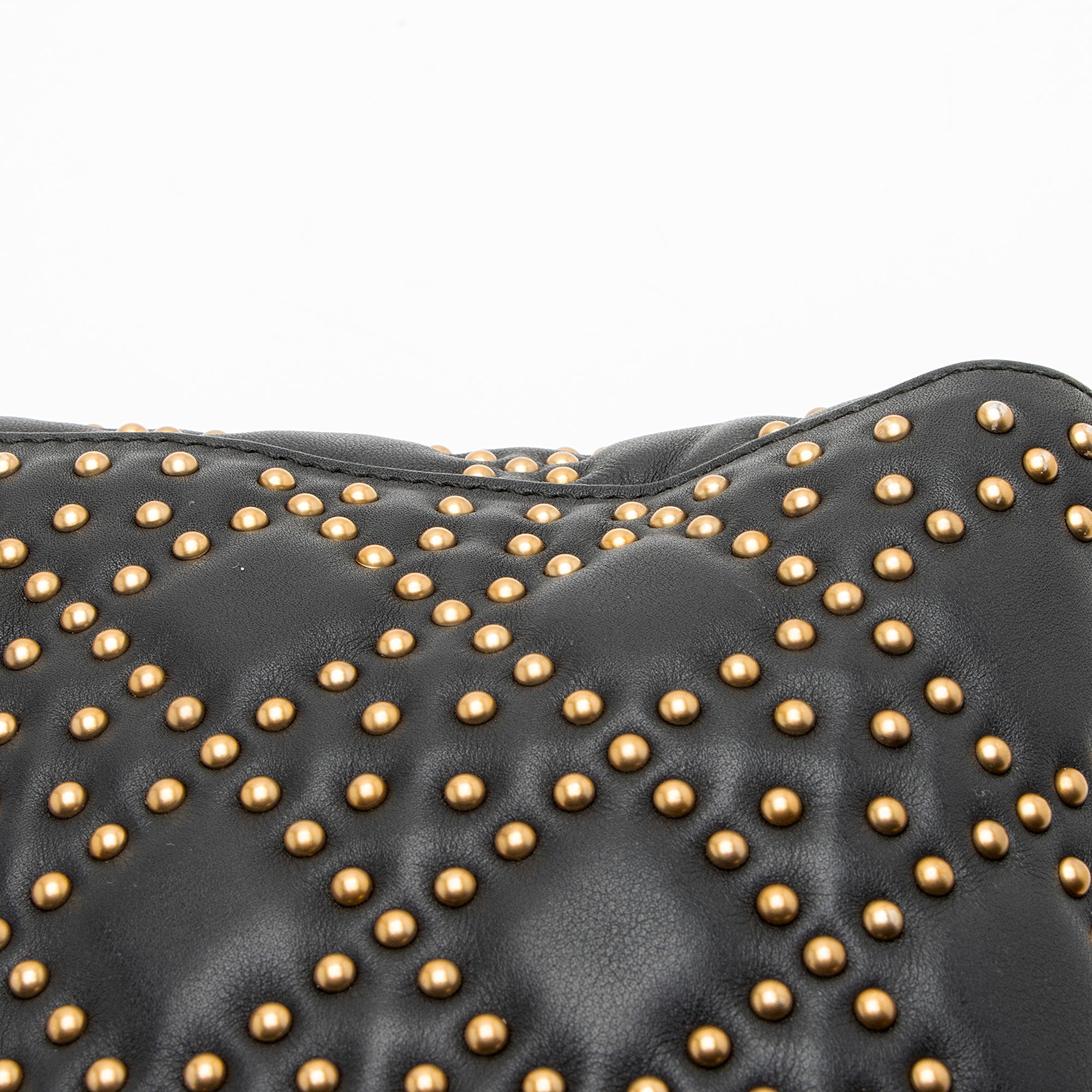 Dior Supple Lambskin Studded Lady Dior Medium Tote