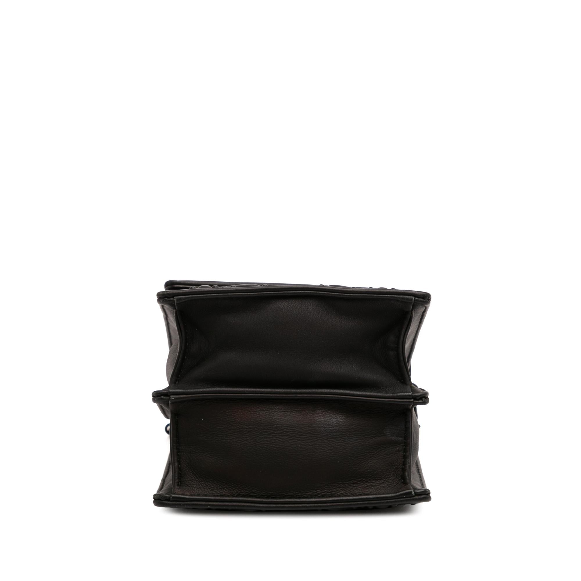 Dior Ultra Matte Calfskin Studded Vertical Diorama