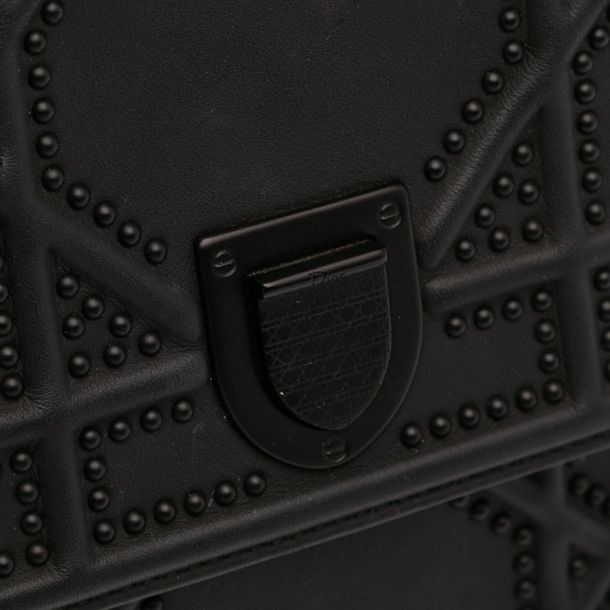 Dior Ultra Matte Calfskin Studded Vertical Diorama