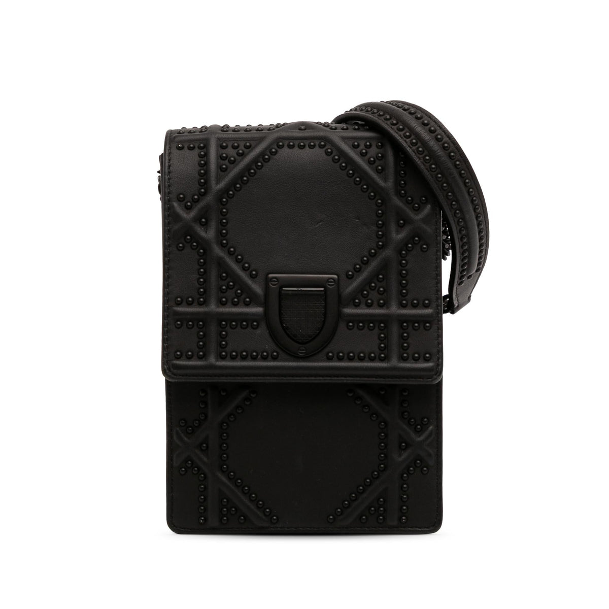 Dior Ultra Matte Calfskin Studded Vertical Diorama
