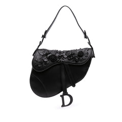 Dior Ultramatte Calfskin 3D Floral Saddle Bag