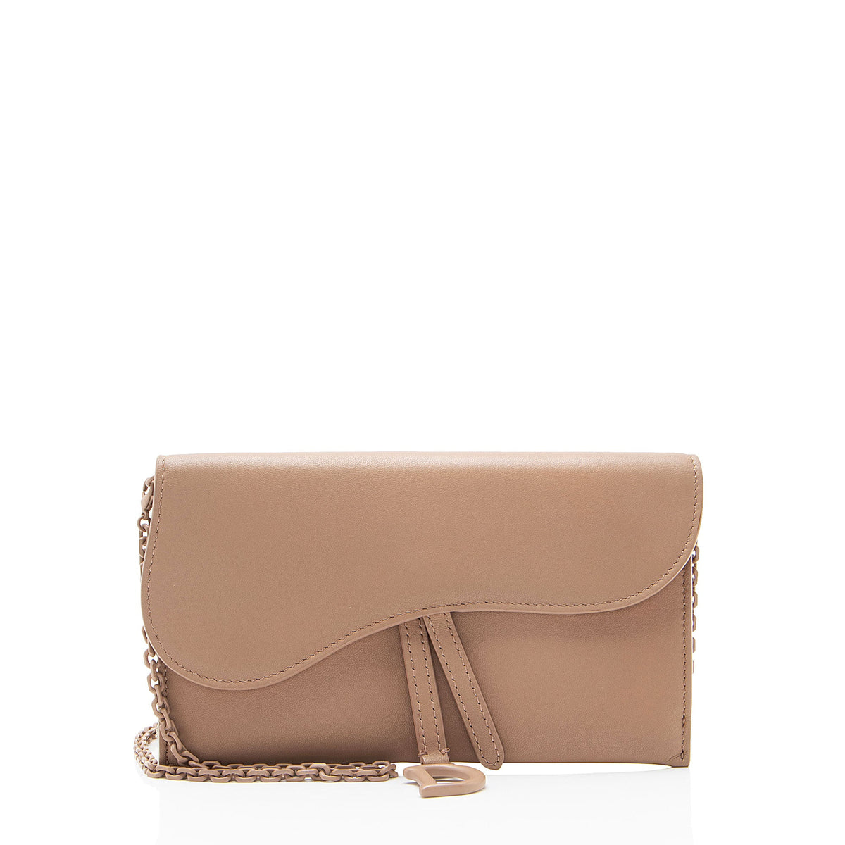 Dior Ultramatte Calfskin Saddle Chain Pouch