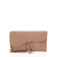 Dior Ultramatte Calfskin Saddle Chain Pouch