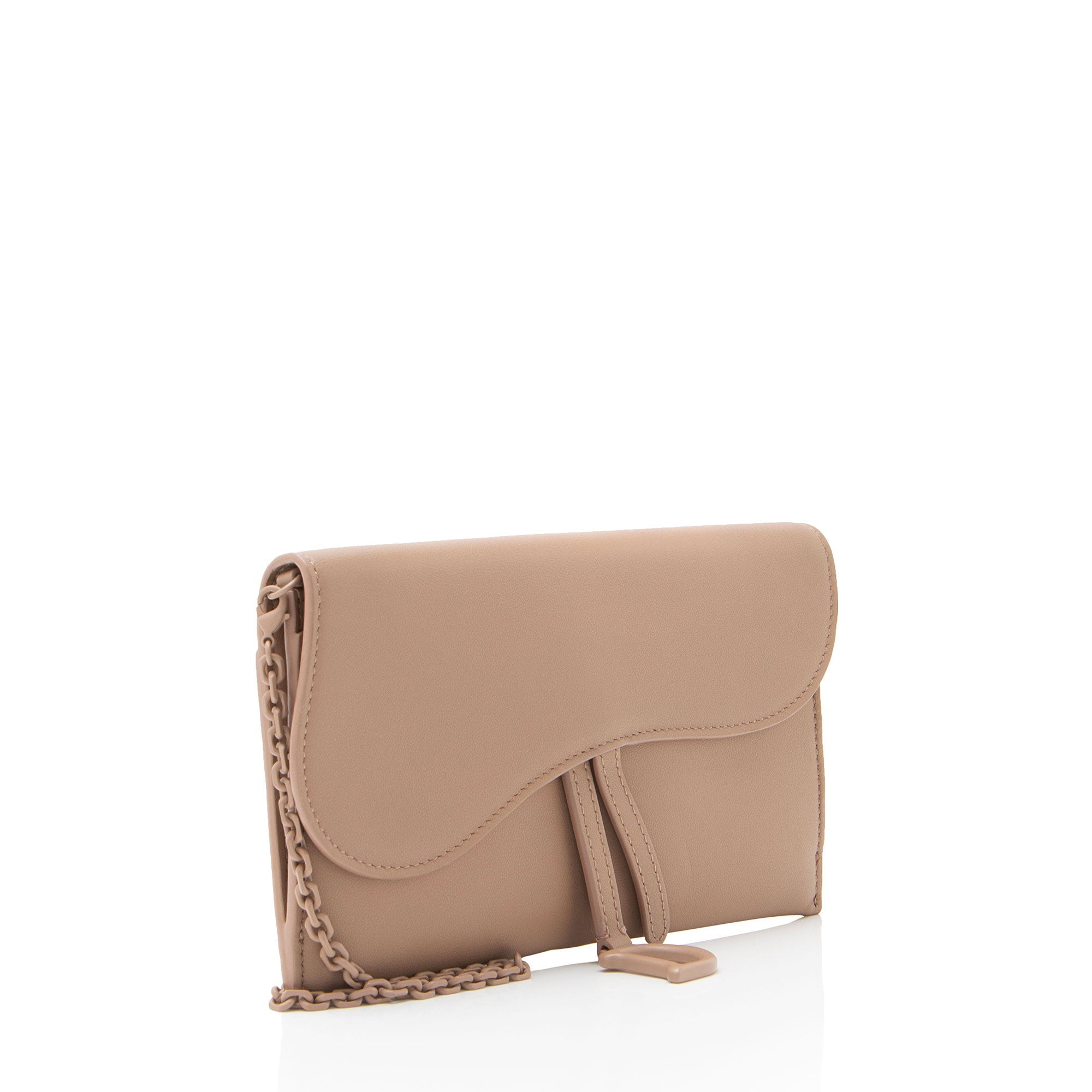 Dior Ultramatte Calfskin Saddle Chain Pouch