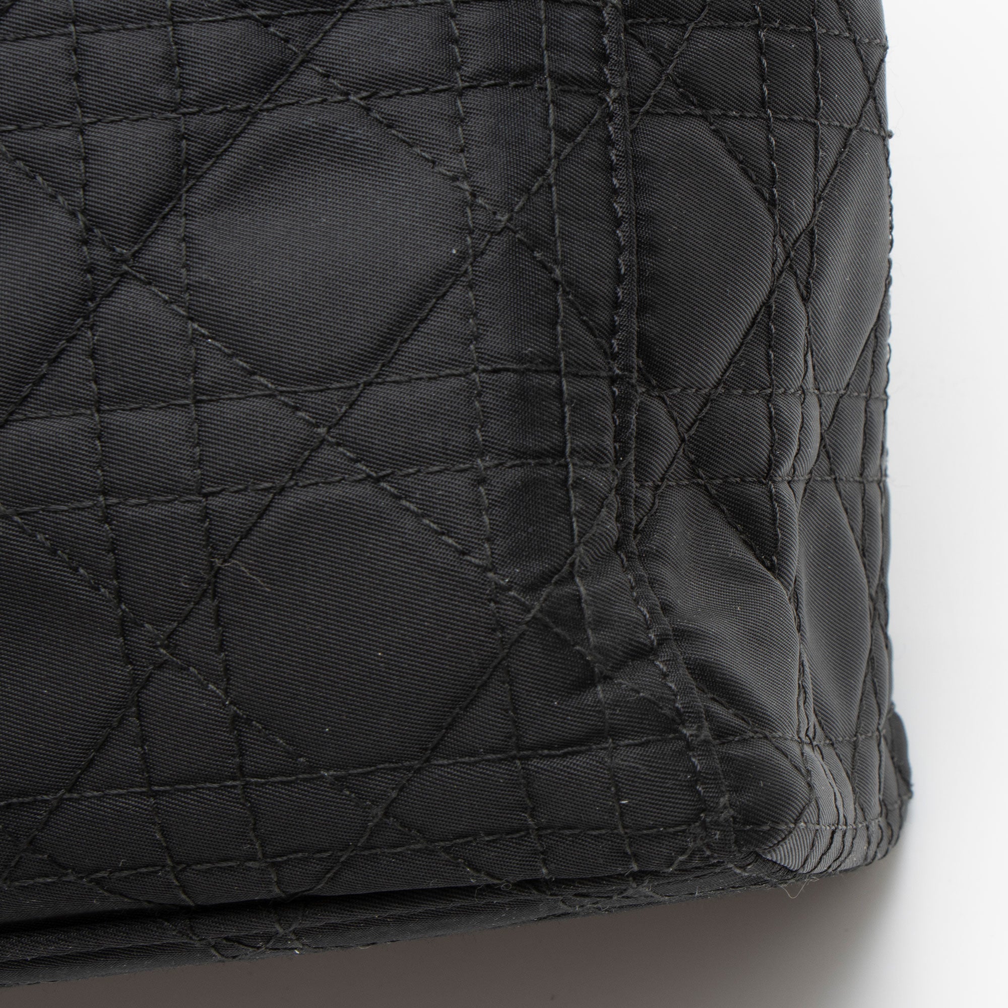 Dior Vintage Cannage Nylon Lady Dior Large Tote