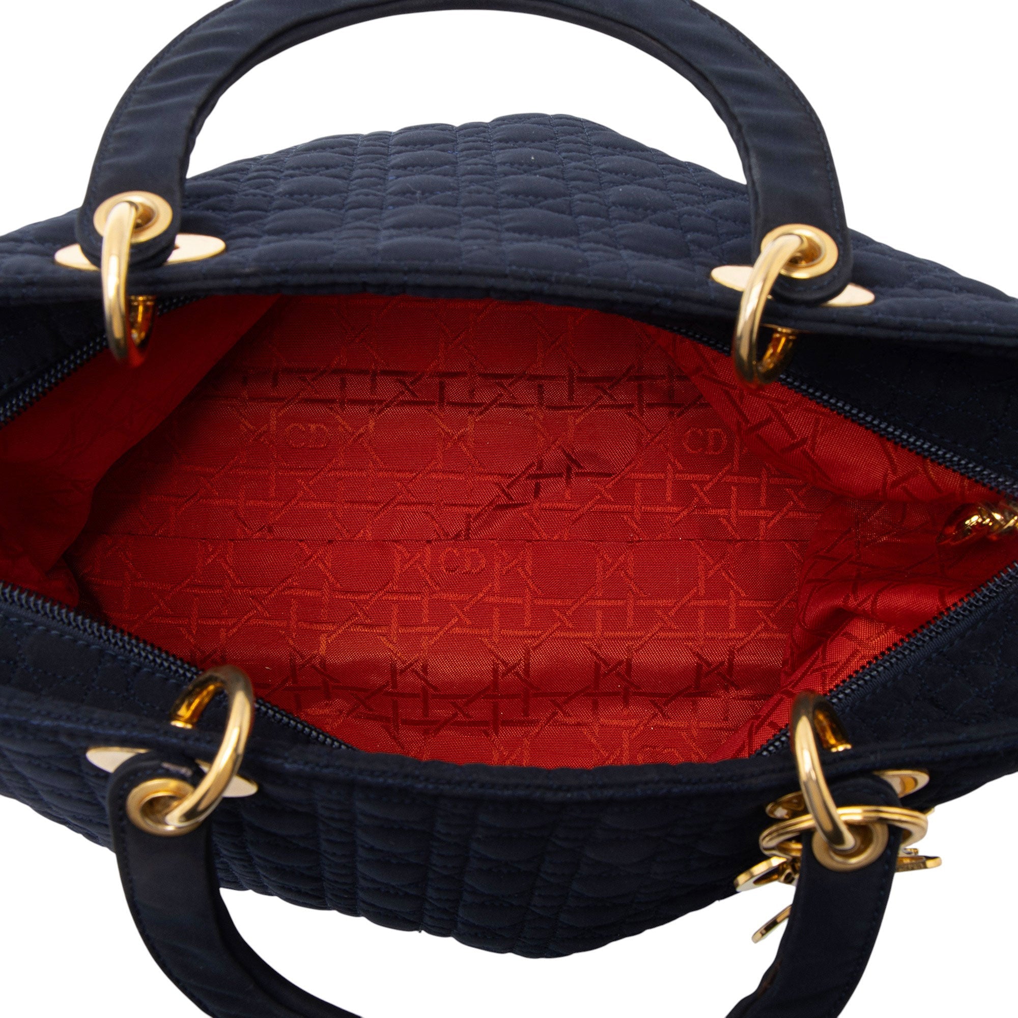 Dior Vintage Nylon Lady Dior Large Tote
