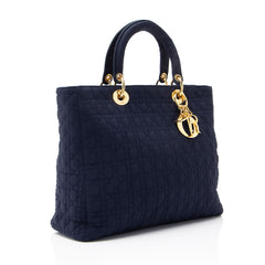 Dior Vintage Nylon Lady Dior Large Tote