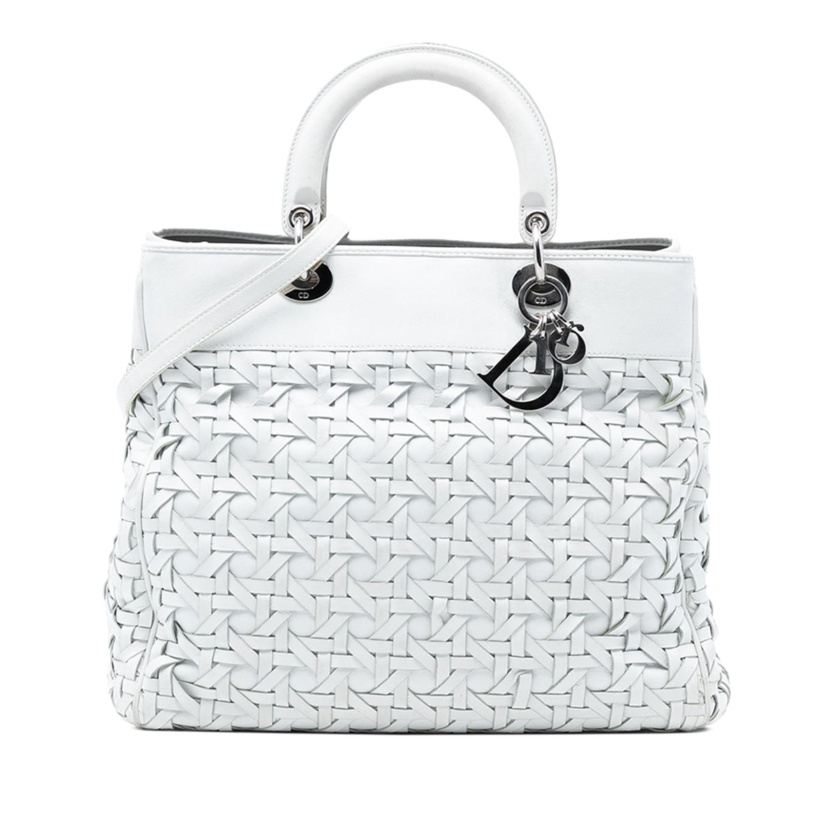 Dior Woven Lambskin Lady Dior Avenue Tote