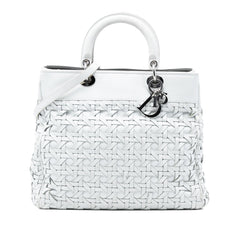Dior Woven Lambskin Lady Dior Avenue Tote