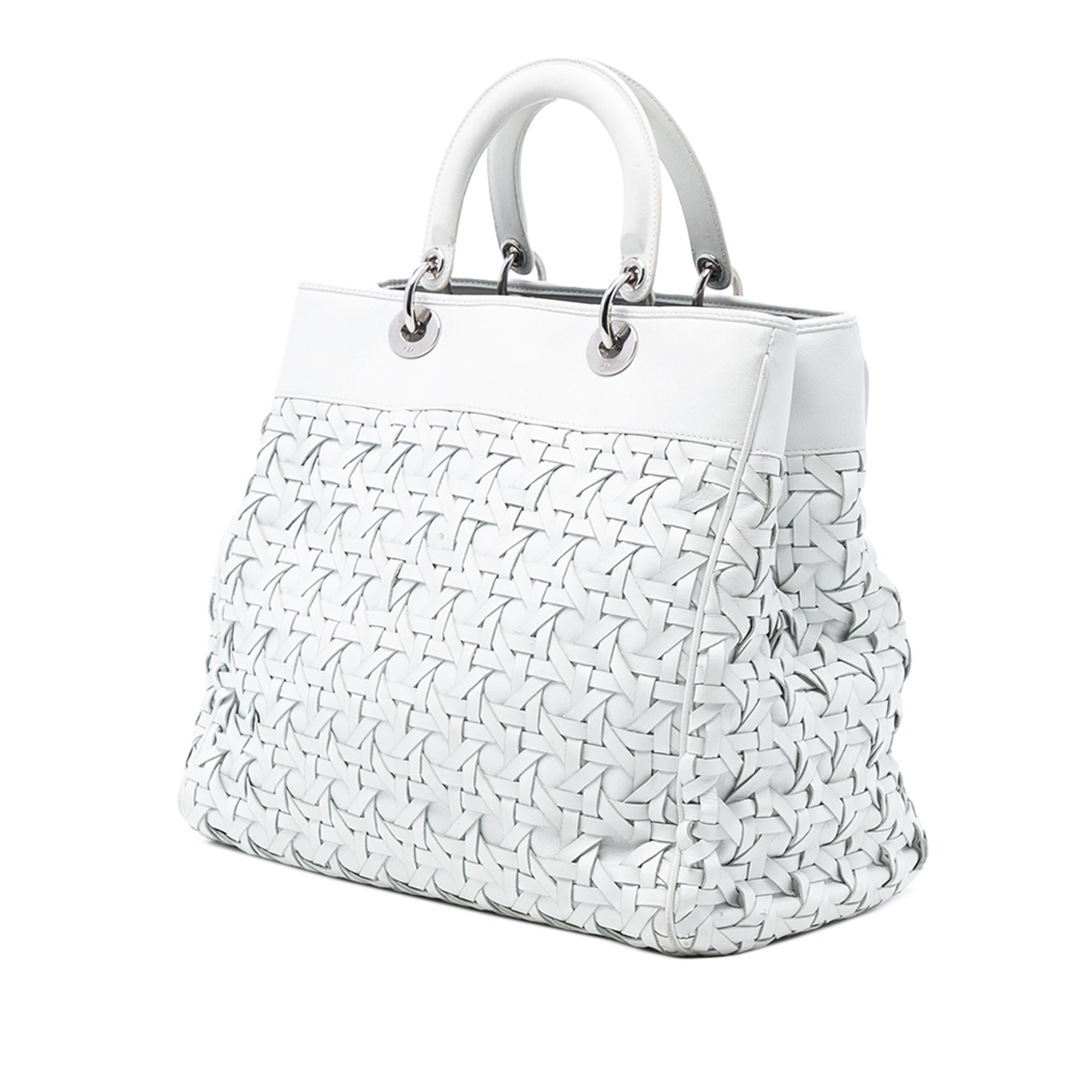 Dior Woven Lambskin Lady Dior Avenue Tote