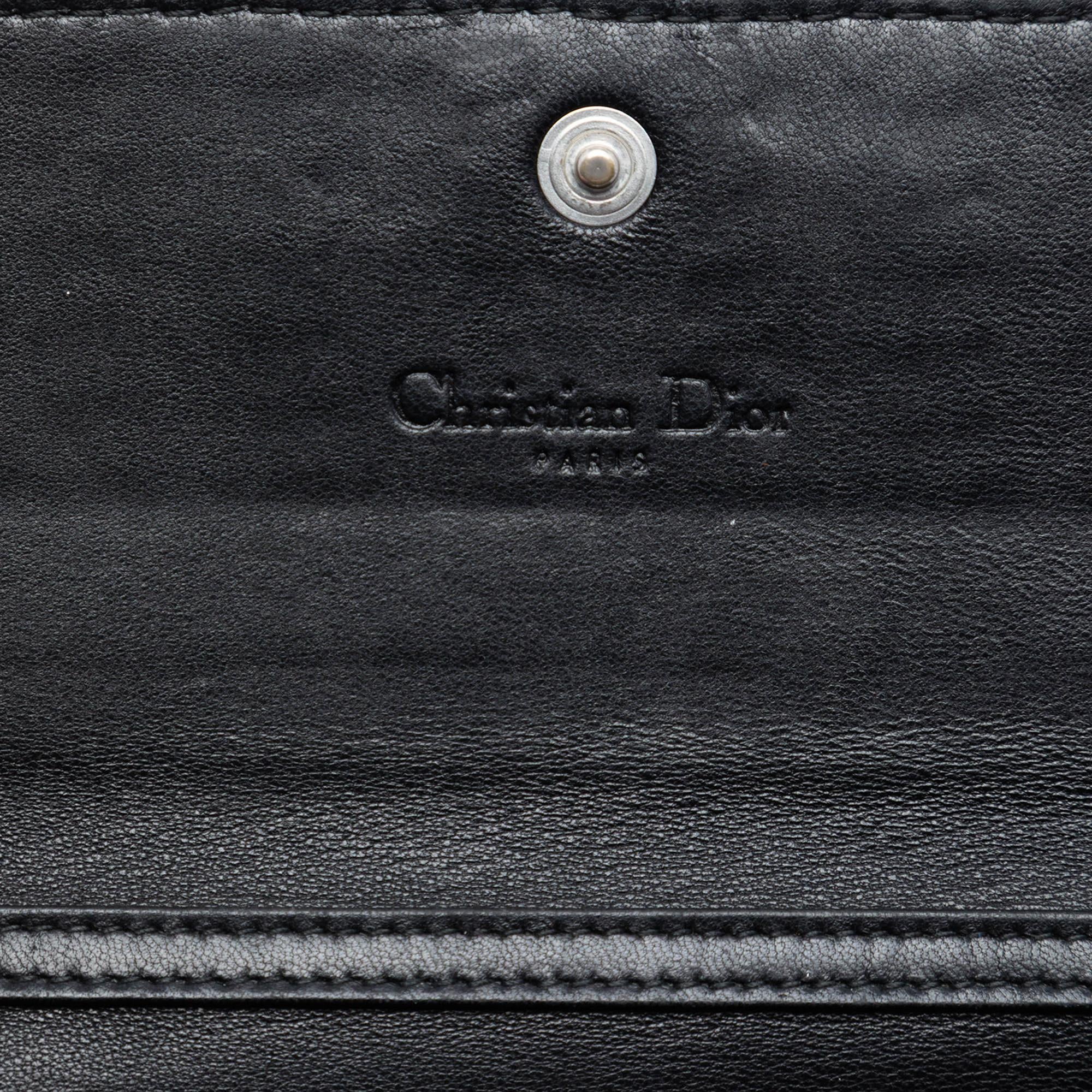 Dior Woven Lambskin Lady Dior Rendezvouz Wallet on Chain