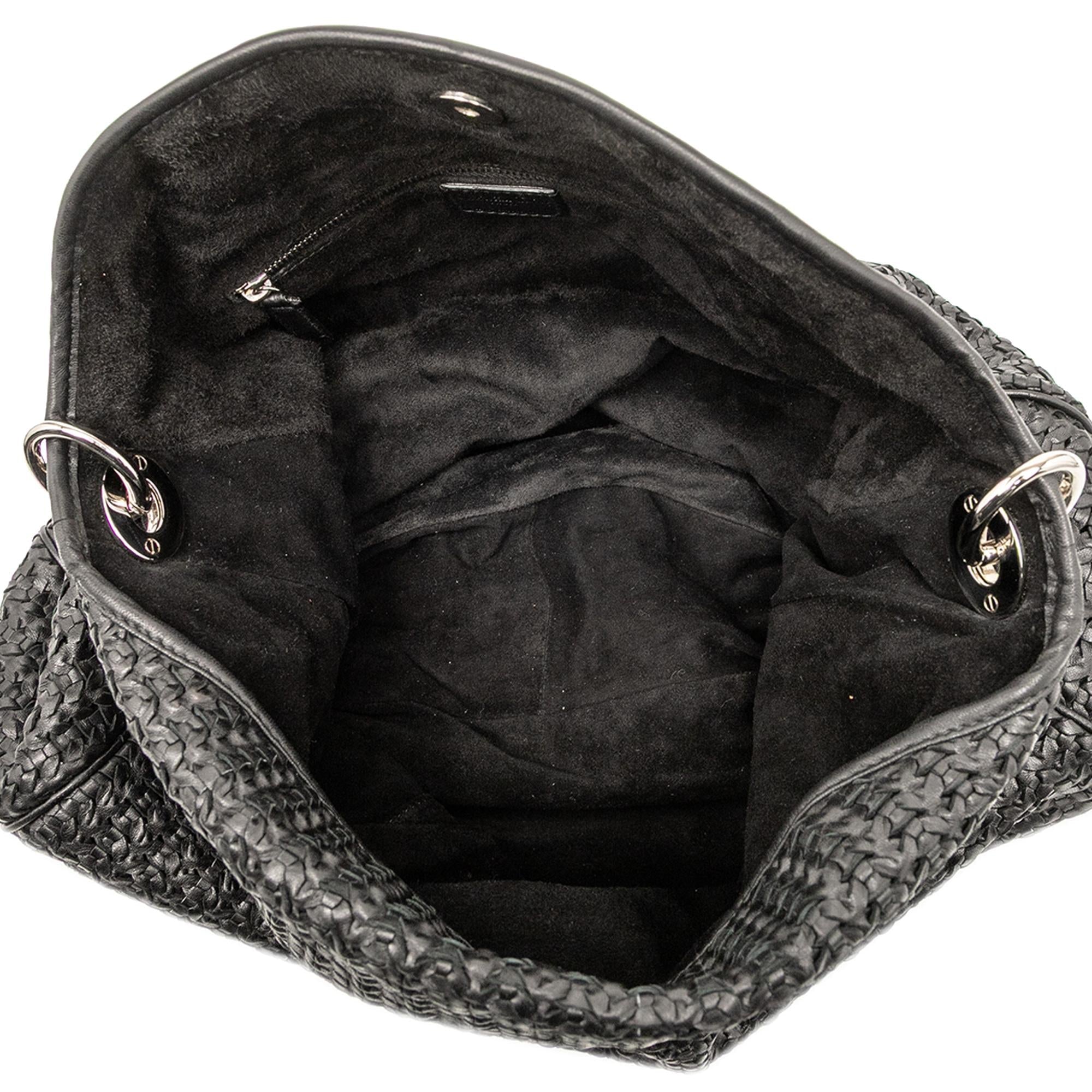 Dior Woven Lambskin Soft Lady Dior Hobo