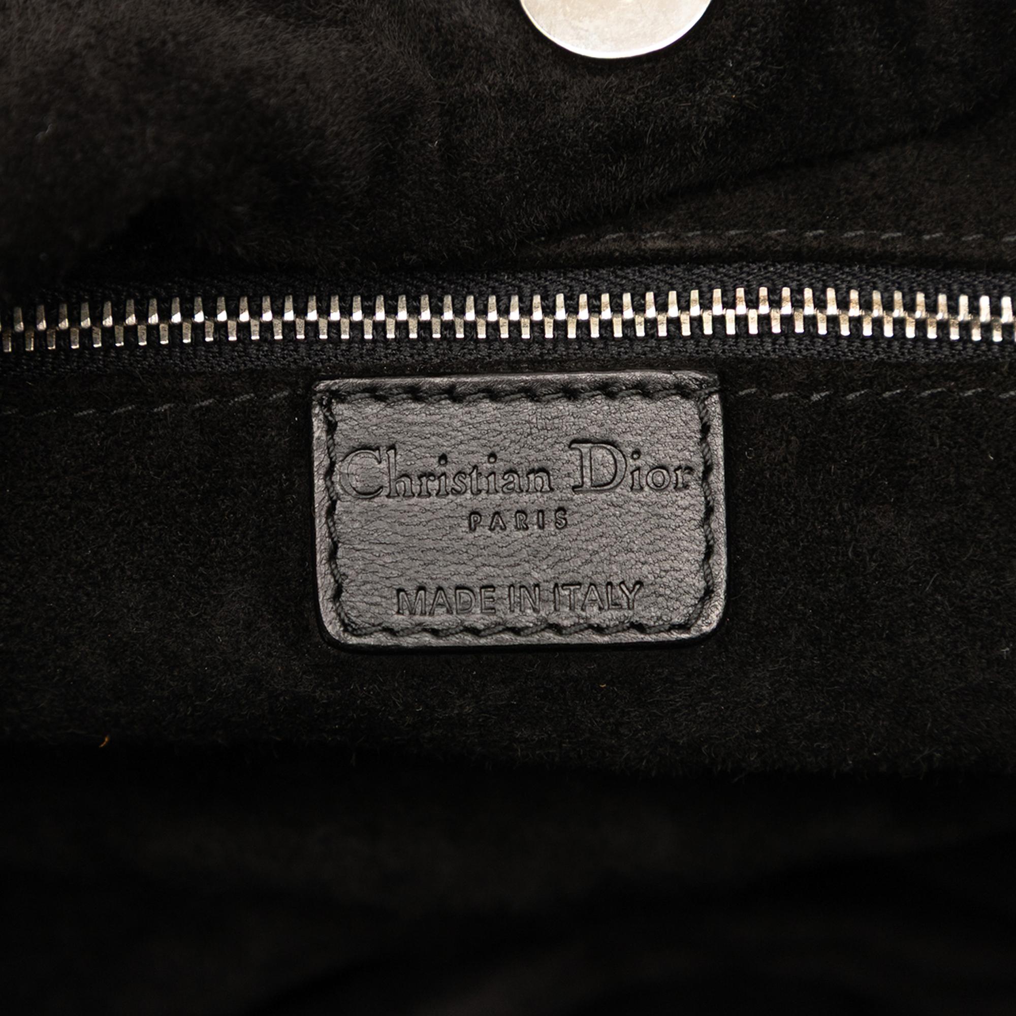 Dior Woven Lambskin Soft Lady Dior Hobo