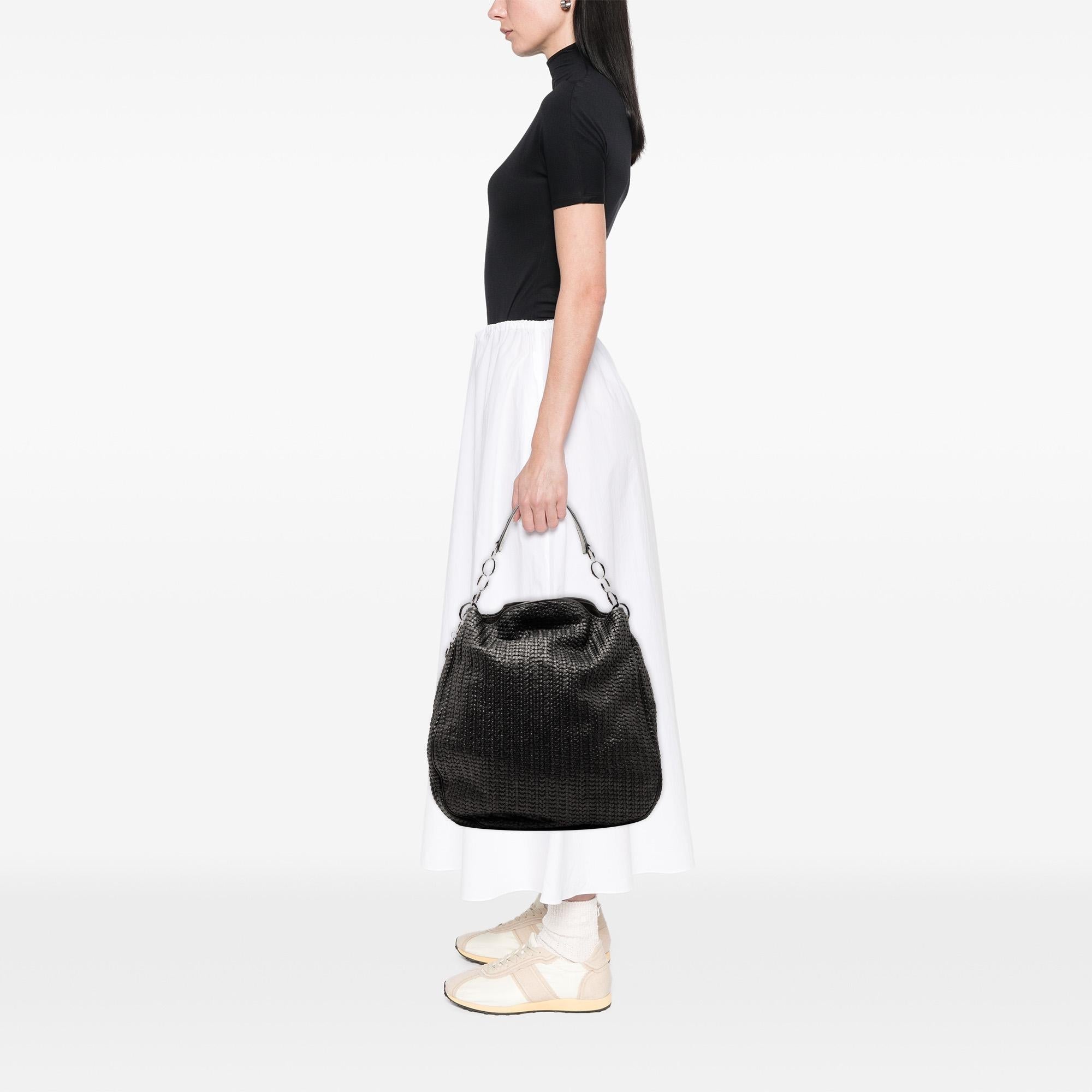 Dior Woven Lambskin Soft Lady Dior Hobo
