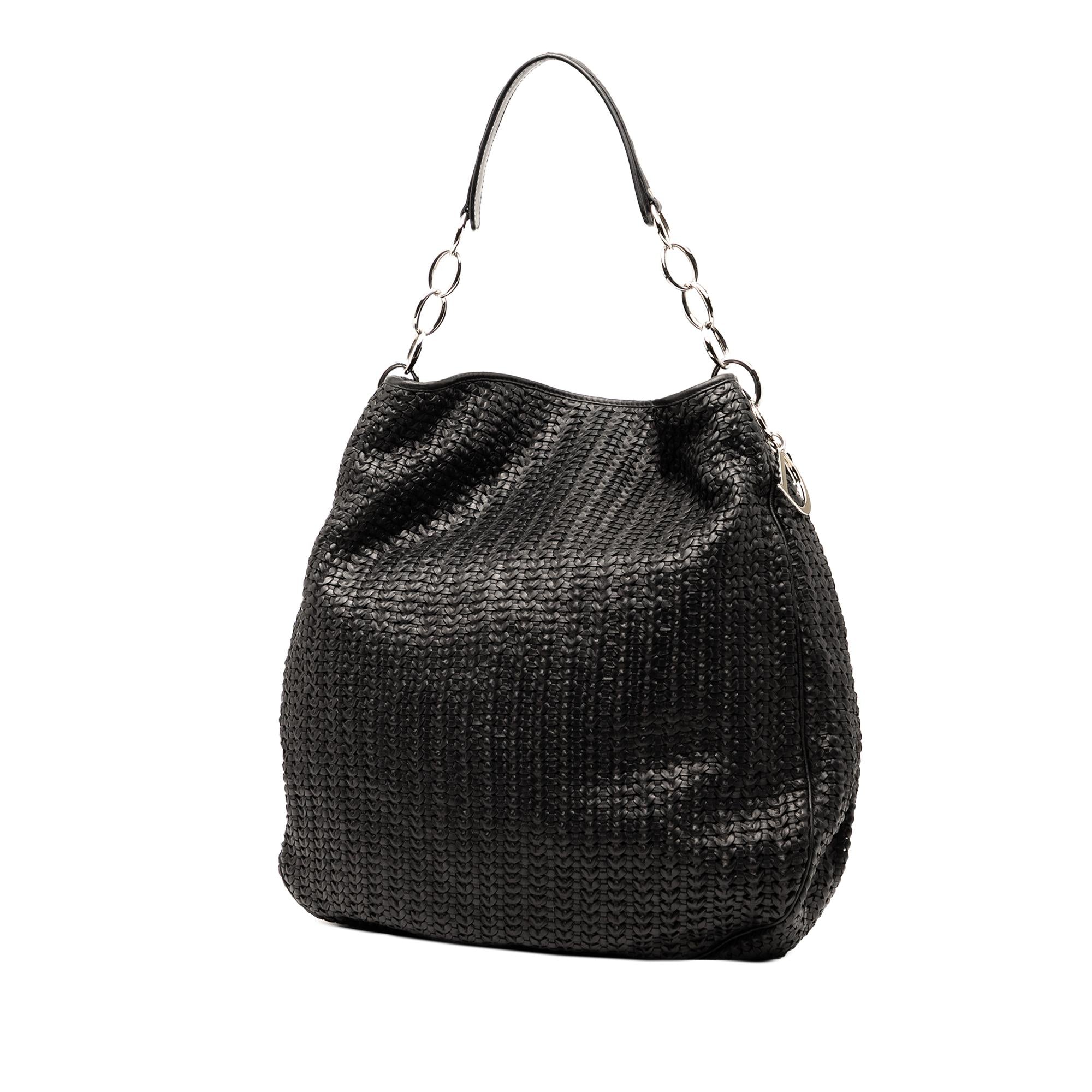 Dior Woven Lambskin Soft Lady Dior Hobo