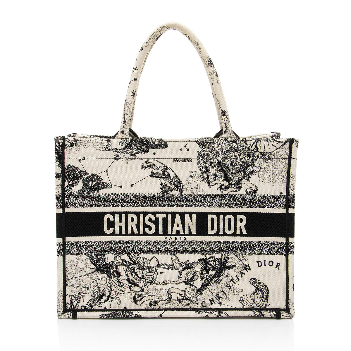 Dior Zodiac Toile De Jouy Medium Book Tote