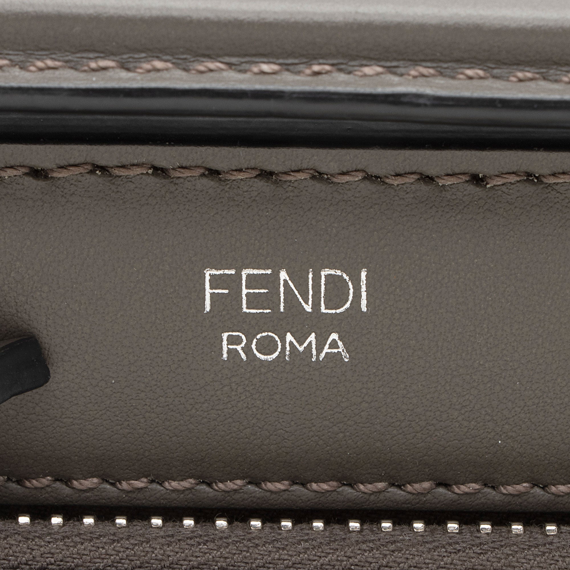 Fendi Calfskin Dotcom Medium Satchel