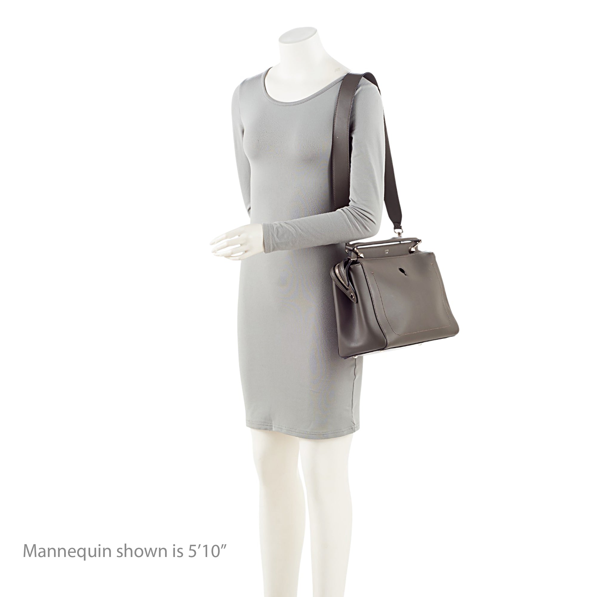 Fendi Calfskin Dotcom Medium Satchel