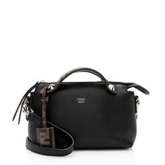 Fendi Calfskin FF Embossed By The Way Mini Boston Bag